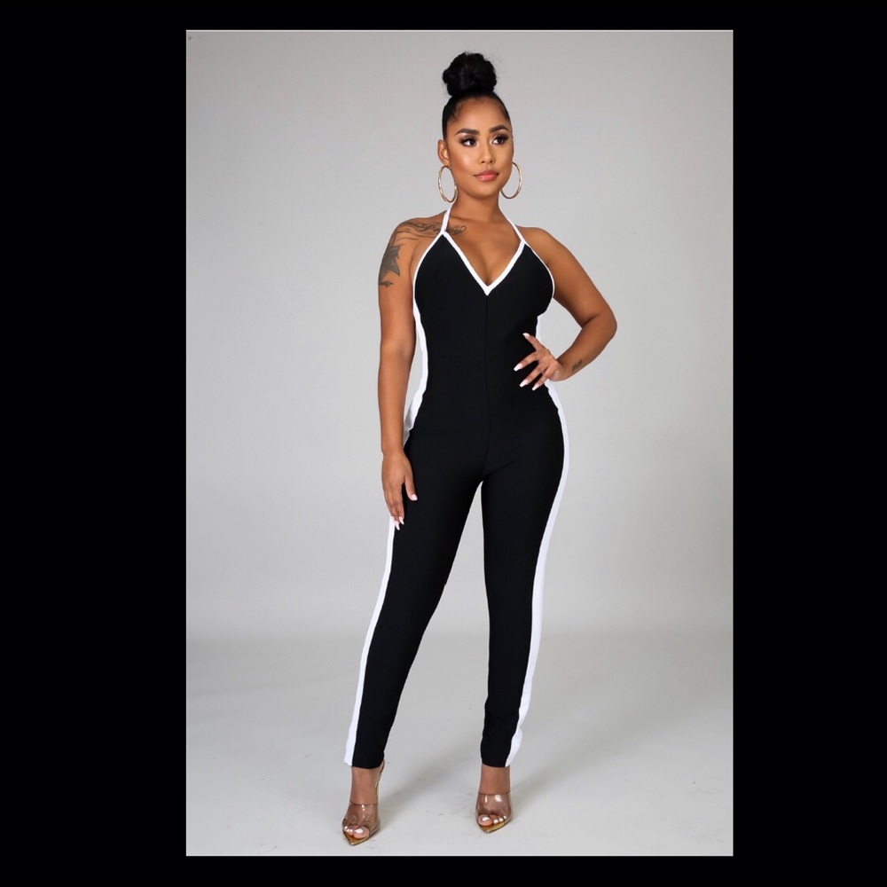 Black and White Jumpsuit